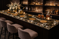 Custom Luxury Bar Surface – Bespoke Wood & Resin Countertop