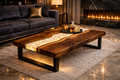 Luminous River – Custom LED Light Resin River Table